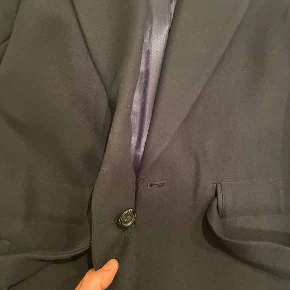J Crew Women's Tie Waist Topcoat in Double
Serge Wool Black - Picture 9 of 11